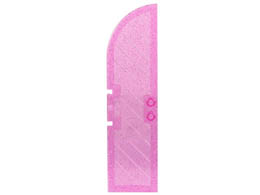 Belville Wall, Door 1 x 4 x 11 1/3 Arched Top: {прозрачно розов блестящ}