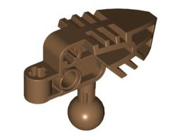 Bionicle Head Connector Block (Vahki): {кафяв}