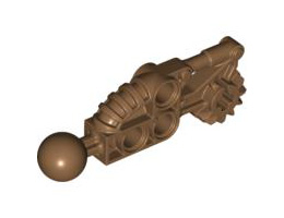 Bionicle Toa Hordika Arm Lower Section with Ball Joint: {кафяв}
