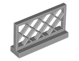 Ограда 1X4X2: {умерено каменно сив}