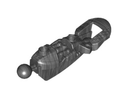 Bionicle Toa Inika Leg Lower Section: {титаниево метален}