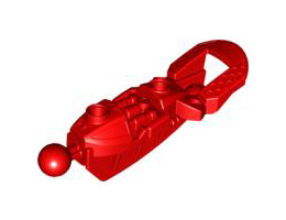 Bionicle Toa Inika Leg Lower Section: {ярко червен}
