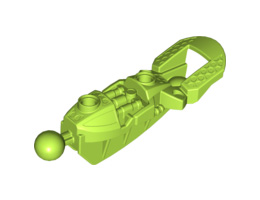Bionicle Toa Inika Leg Lower Section: {ярко жълто-зелен}