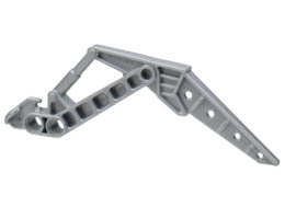 Bionicle Visorak Fang with 2 Pin Holes (Oohnorak) : {сребрист}