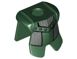 Minifigure, Armor Breastplate with Leg Protection, Adric/Kentis Chain Mail Pattern: {земно зелен}