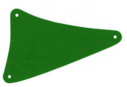 Cloth Sail Triangular 15 x 22 with 3 Holes: {тъмно зелен}