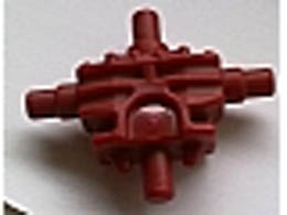 Torso Mechanical Armor with 4 Pins, Bionicle: {нов тъмно червен}