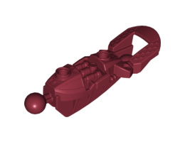 Bionicle Toa Inika Leg Lower Section: {нов тъмно червен}