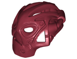Bionicle Mask Calix (Rubber): {нов тъмно червен}