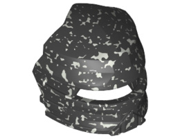 Minifigure, Visor Fanciful for Santis: {сиво сребрист, дифузен}