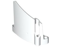 Technic, Panel Fairing #22 Large Short, Small Hole, Side A : {бял}