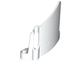 Technic, Panel Fairing #23 Large Short, Small Hole, Side B : {бял}