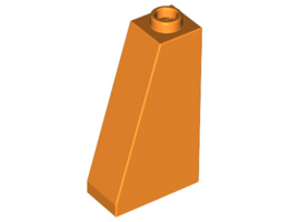 Покривна плочка 1X2x3/73° : {ярко оранжев}