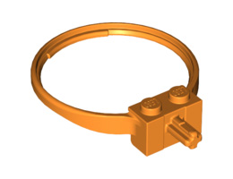 Sports Hoop with 2 Studs and Axle : {ярко оранжев}