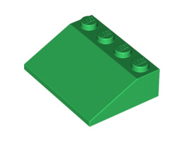 Покривна плочка 3X4/25° : {тъмно зелен}