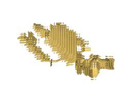 Bionicle Piraka Spine Flexible with Mask and Arm Covers, Thok: {топло златист}