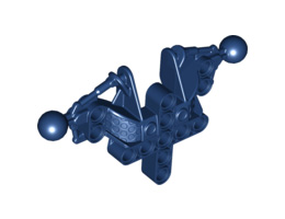 Bionicle Toa Inika Upper Torso / Shoulders Section: {земно син}