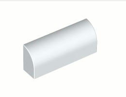 Тухличка 1X4x1 1/3 : {бял}