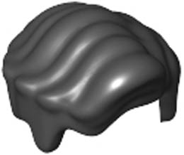 Мини перука, мъжка No. 2: {черен}