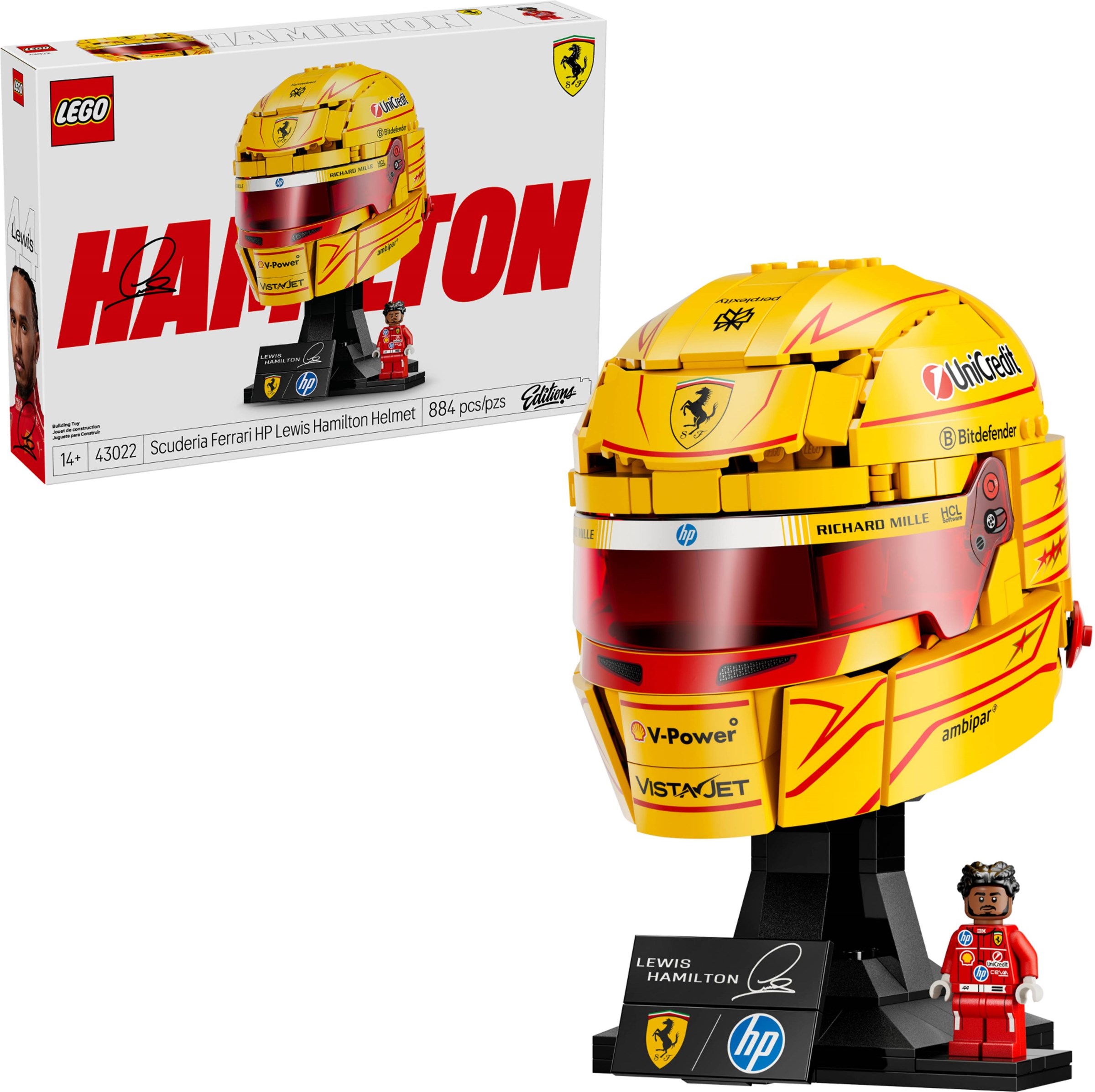 Каска на Луис Хамилтън от отбора на Scuderia Ferrari HP – ЕДИШЪНС