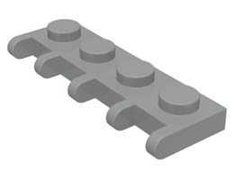 Hinge Vehicle Roof Holder 1 x 4: {сив}