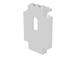 Стенен елемент 1X5X6 с прозорец: {бял}