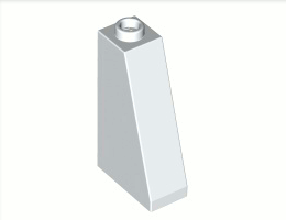 Покривна плочка 1X2x3/73°: {бял}