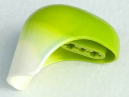 Bionicle Head Connector Block (Toa Inika) with White Bottom: {ярко жълто-зелен}