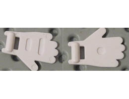 Minifigure, Utensil Soccer Goalie Mitt: {бял}