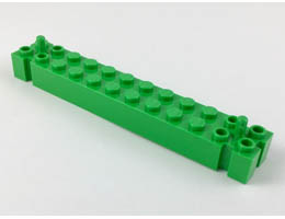 Brick, Modified 2 x 12 with Peg at each End: {ярко зелен}