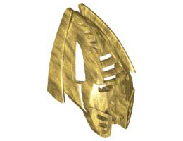 Bionicle Mask Kraahkan, 4 hole chin: {топло златист}