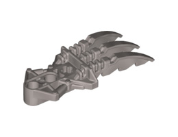 Bionicle Claw with 2 Pin Holes: {сребрист}