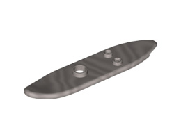 Minifigure, Utensil Surfboard Long: {сребрист}