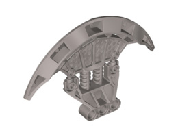 Bionicle Weapon Axonn Giant Axe Half: {сребърно метален}