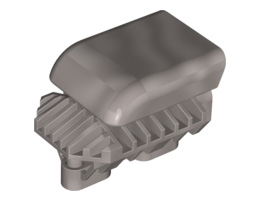 Technic, Engine Tuneable, Block with Trapezoidal Air Scoop (for part 2133) : {сребрист}