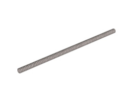 Hose, Ribbed 7mm D. 24L : {сребърно метален}