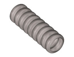 Hose, Ribbed 7mm D. 3L: {сребрист}