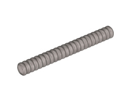 Hose, Ribbed 7mm D. 8L : {сребърно метален}