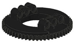 Technic Turntable 56 Tooth, Top : {черен}