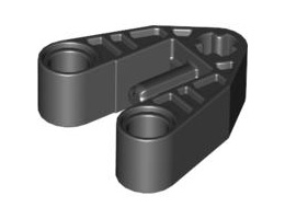 Technic, Axle and Pin Connector 3 x 3 with Axle, 2 Pin Holes and Axle Hole: {черен}