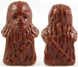 Minifigure, Head, Modified SW Wookiee, Chewbacca : {червеникаво-кафяв}
