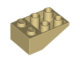 Покривна плочка 2X3/25° инверсна : {тухлено жълт}