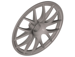 Wheel Cover 7 Spoke with Axle Hole - 56mm D. - for Wheel 44772: {сребрист}