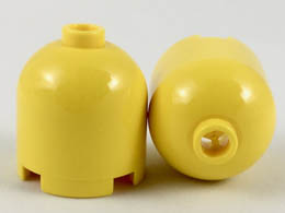 Brick, Round 2 x 2 x 1 2/3 Dome Top - Blocked Open Stud : {ярко жълт}