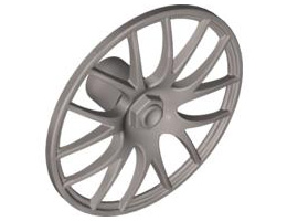 Wheel Cover 7 Spoke V Shape - 36mm D.: {сребрист}