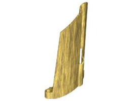 Technic, Panel Fairing #21 Large Long, Small Hole, Side B: {златно мастило}