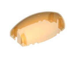 Windscreen 10 x 6 x 3 Bubble Canopy Double Tapered: {прозрачно ярко оранжев}