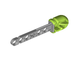 Projectile Arrow, Liftarm Shaft with Solid Lime Rubber End : {умерено каменно сив}