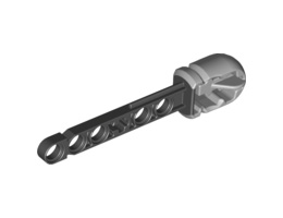 Projectile Arrow, Liftarm Shaft with Hollow Light Bluish Gray Rubber End: {черен}