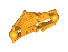 Bionicle Piraka Arm Section with 2 Ball Joints: {огнено жълто-оранжев}